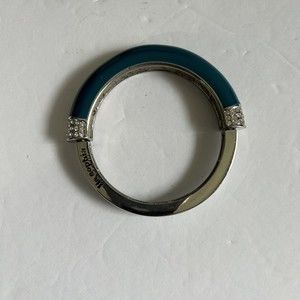 Lia Sophia Chromatic Blue/Green Medium Stretchable Bracelet Crystal Encrusted
